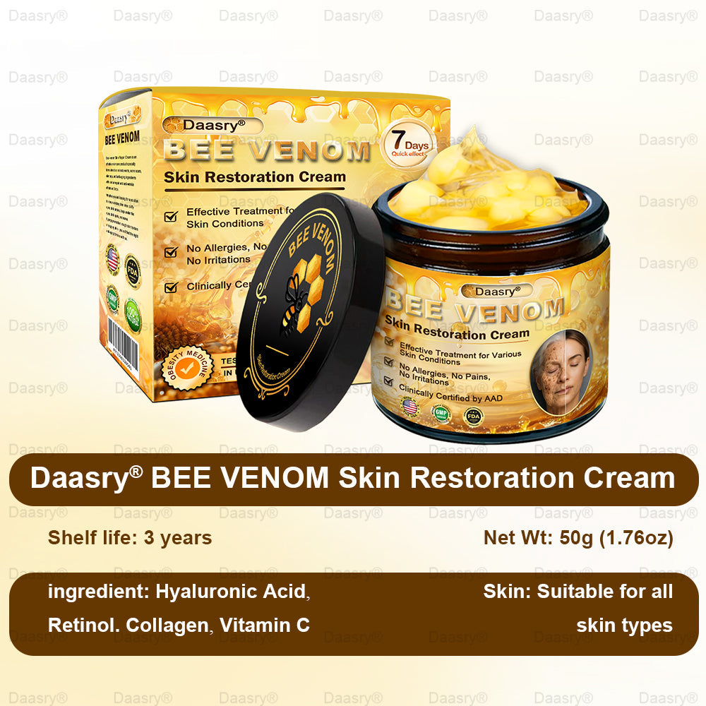 🎇 – 𝓓𝓪𝓪𝓼𝓻𝔂® Méhméreg Bőrjavító Krémkisimítja a ráncokat, hidratál, ragyogóvá teszi a bőrt, hegeket gyógyít, nyugtatja az érzékeny bőrt, és egyenletes tónust ad
