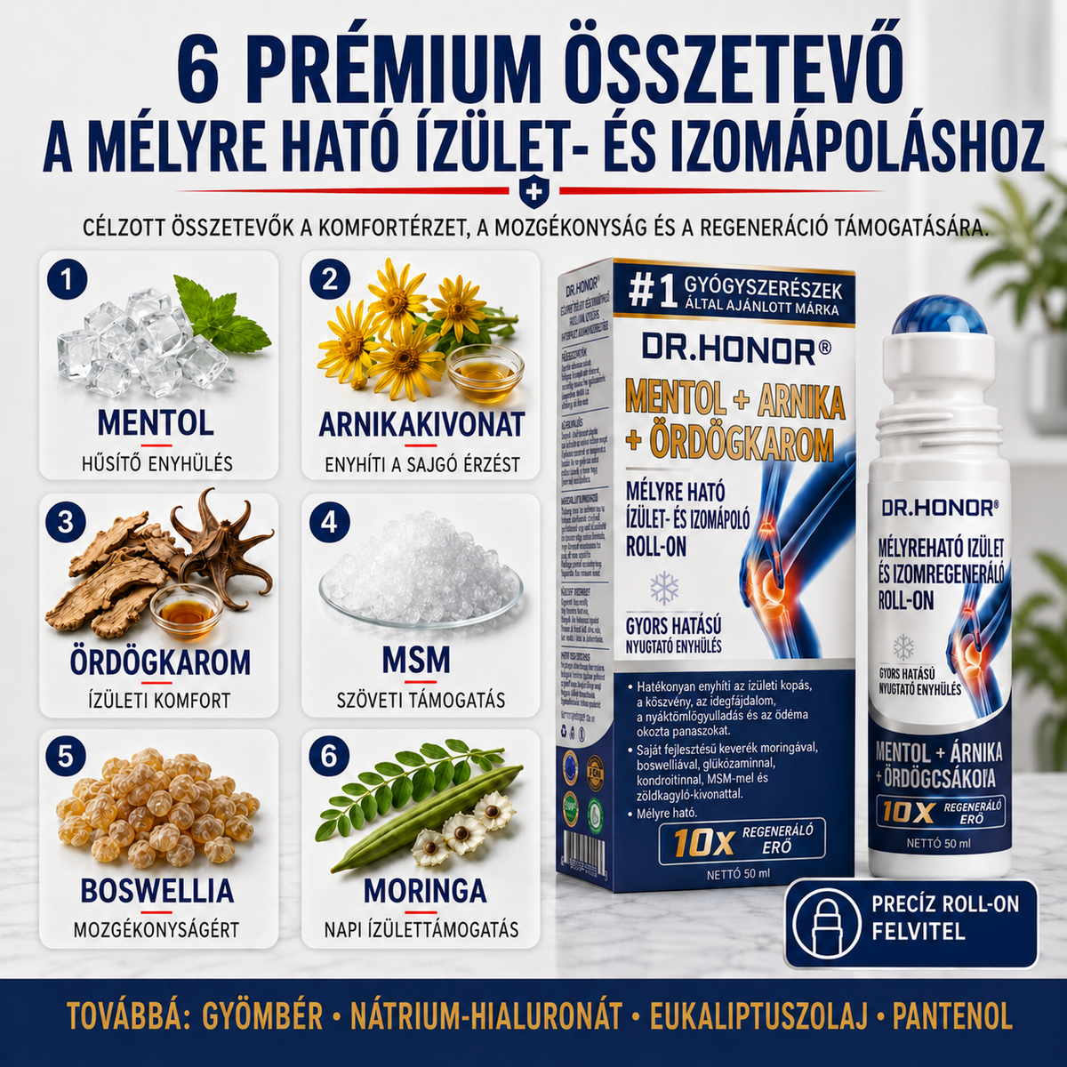 ❤️DR.HONOR® Kompozit Ízületápoló és Javító Roller - 30% Kedvezmény 🦴