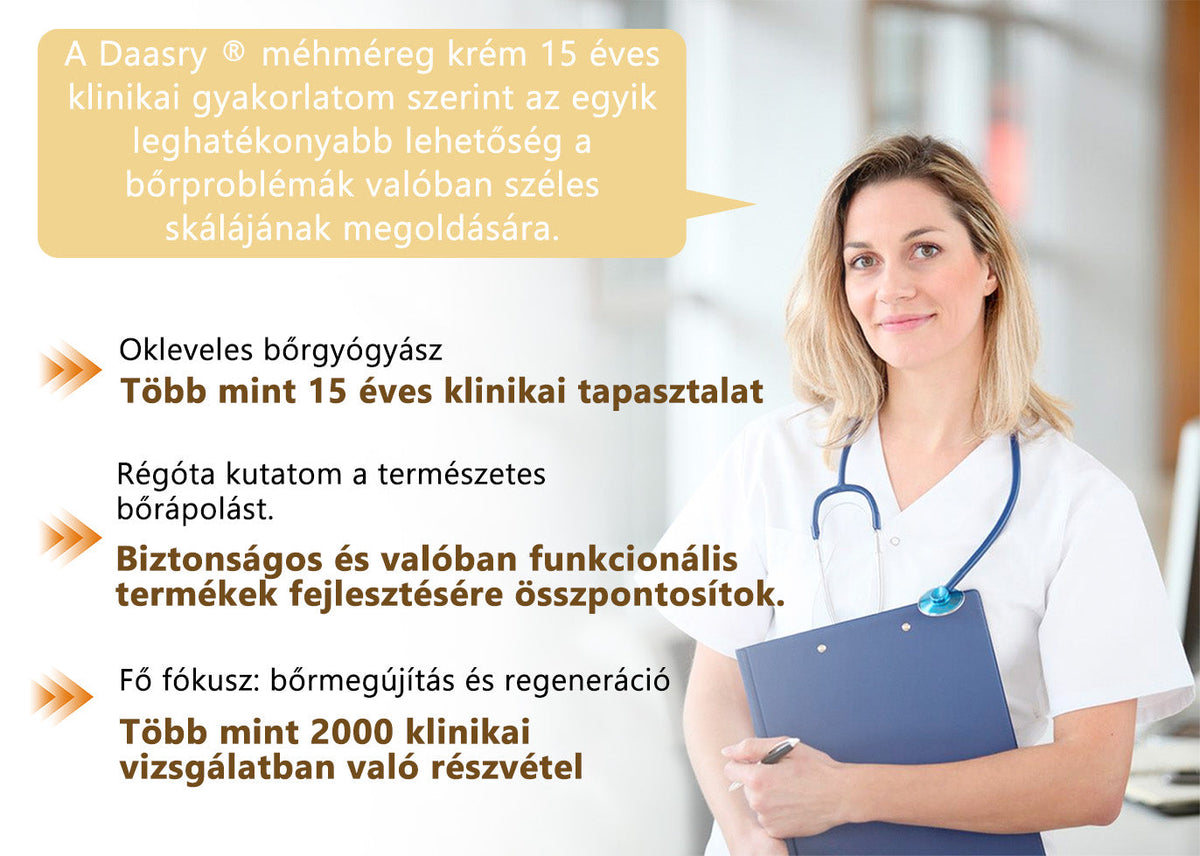 🎇 – 𝓓𝓪𝓪𝓼𝓻𝔂® Méhméreg Bőrjavító Krémkisimítja a ráncokat, hidratál, ragyogóvá teszi a bőrt, hegeket gyógyít, nyugtatja az érzékeny bőrt, és egyenletes tónust ad